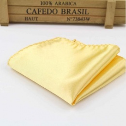 Boys Gold Satin Pocket Square Handkerchief